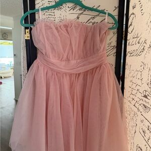 Elegant Pink Ladies Dress